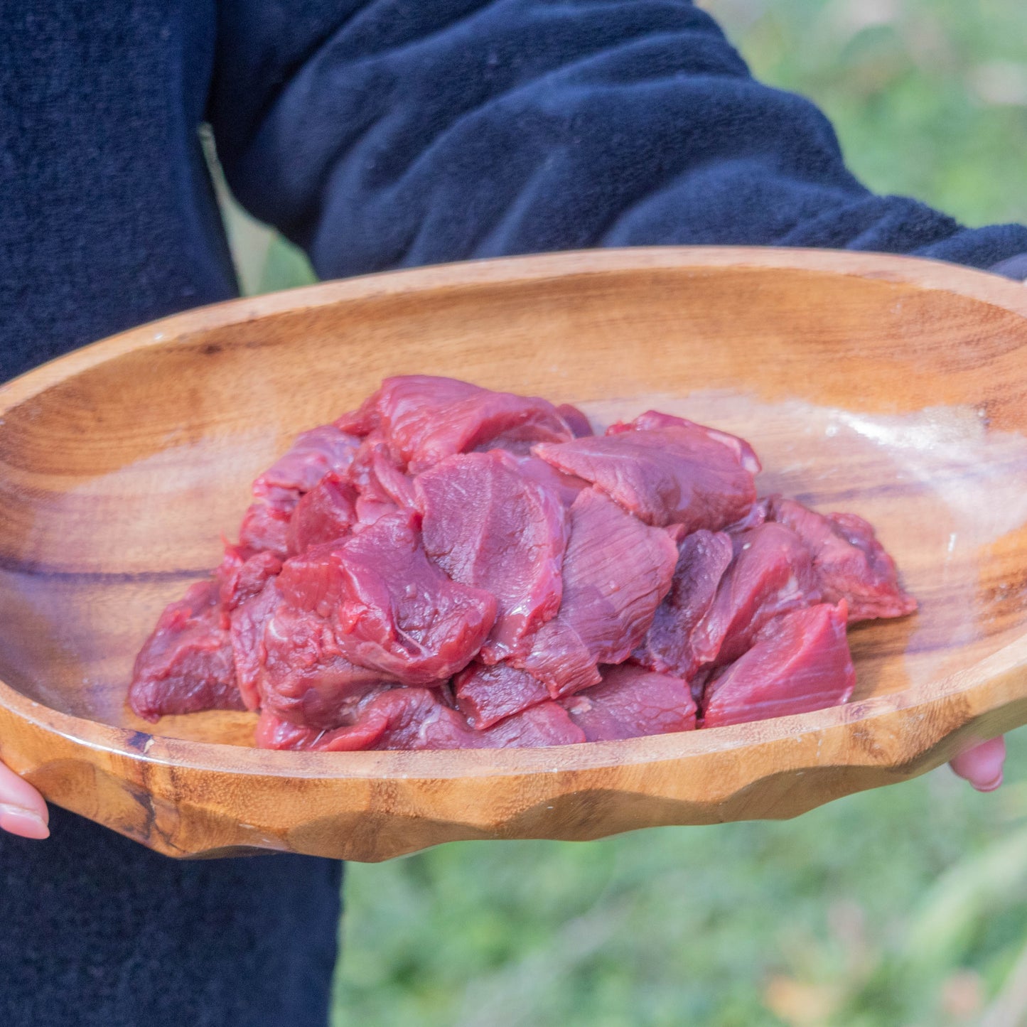 【期間限定】天然ジビエ肉(冷凍)コロコロ 1kg【クール便】