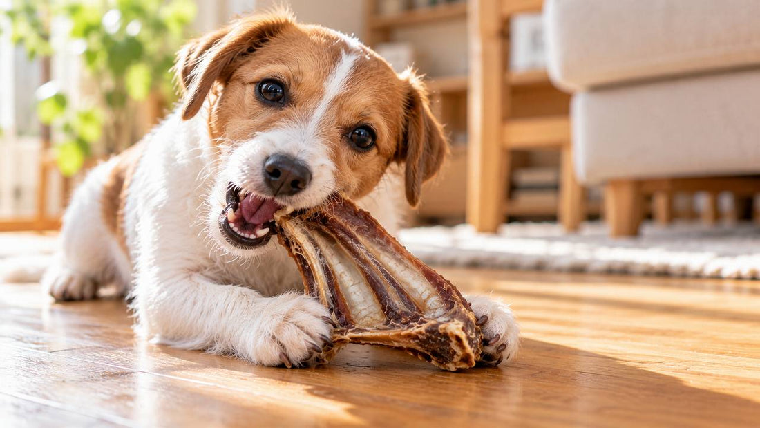 トイプードルや小型犬の足腰を守る！パテラや関節トラブルを防ぐ「鹿スジ肉＆あばら骨」の天然ケア