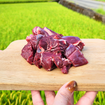 天然ジビエ肉（冷凍）スジ肉 1kg【クール便】