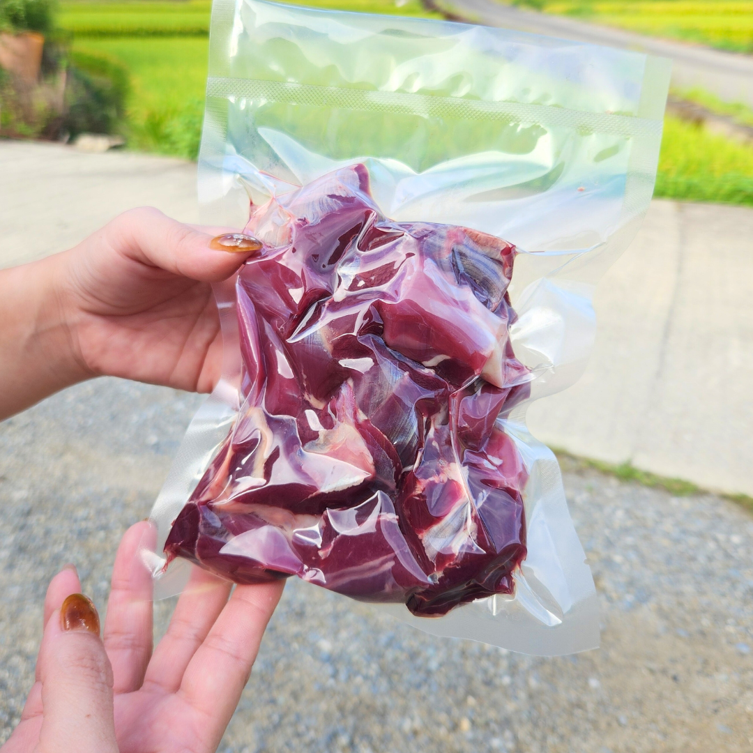 天然ジビエ肉（冷凍）スジ肉 1kg【クール便】